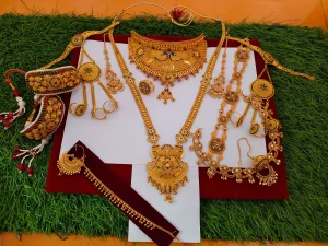 Nath, ponchi,ponchi, buti, Ramnavmi , finger ring, chokar, Shisful, Rakhdi set