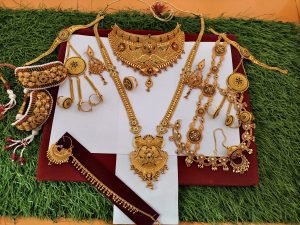 Nath,ponchi, hathful, Ranihar, finger ring, chokar, Shisful, Rakhdi set